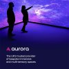 Front cover of a aurora brochure.