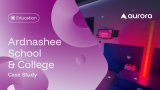 Purple-toned graphic featuring 
